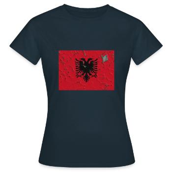 Albanie - T-shirt Femme - marine - Devant - AI Model Female 172 dark (172cm)