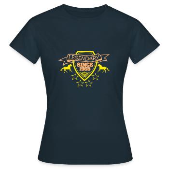 since 1965 - Women's T-Shirt - navy - Front - AI Model Female 172 dark (172cm)