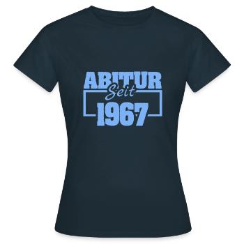 Abi 1967 - Frauen T-Shirt - Navy - Vorne - AI Model Female 172 dark (172cm)