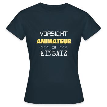Entertainer - Women's T-Shirt - navy - Front - AI Model Female 172 dark (172cm)