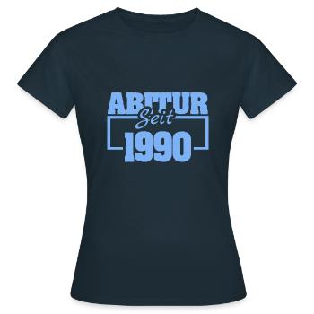 1990 - Frauen T-Shirt - Navy - Vorne - AI Model Female 172 dark (172cm)
