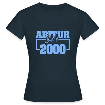 Abi 2000 - Frauen T-Shirt - Navy - Vorne - AI Model Female 172 dark (172cm)