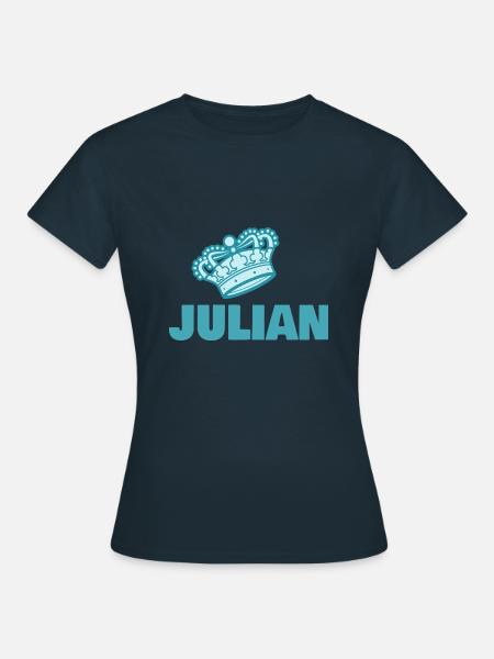 Vorname Julian - Frauen T-Shirt - Navy