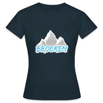 Morceau - T-shirt Femme - marine - Devant - AI Model Female 172 dark (172cm)