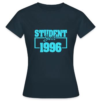 seit 1996 - Frauen T-Shirt - Navy - Vorne - AI Model Female 172 dark (172cm)