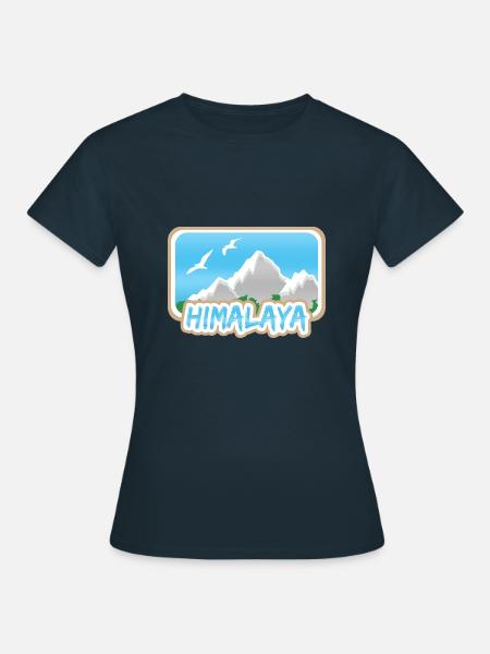 Himalaya als Himalaya - Frauen T-Shirt - Navy