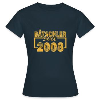Baccalauréat 2008 - T-shirt Femme - marine - Devant - AI Model Female 172 dark (172cm)
