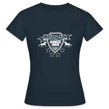 Reitsport 1969 - Frauen T-Shirt - Navy - Vorne - AI Model Female 172 dark (172cm)