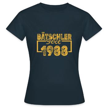 Baccalauréat 1988 - T-shirt Femme - marine - Devant - AI Model Female 172 dark (172cm)