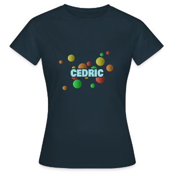 Geschenk für Cedric - Frauen T-Shirt - Navy - Vorne - AI Model Female 172 dark (172cm)