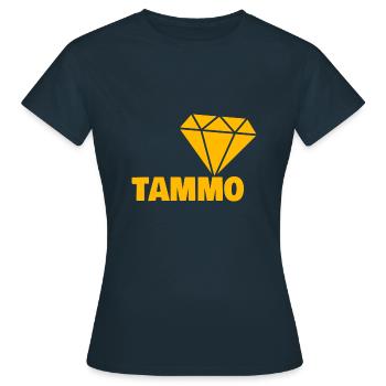 Edel Tammo - Frauen T-Shirt - Navy - Vorne - AI Model Female 172 dark (172cm)