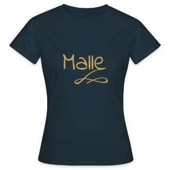 Malle Mallorca - T-shirt Femme - marine - Devant - AI Model Female 172 dark (172cm)