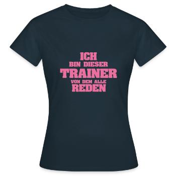 Métier Formateur - T-shirt Femme - marine - Devant - AI Model Female 172 dark (172cm)