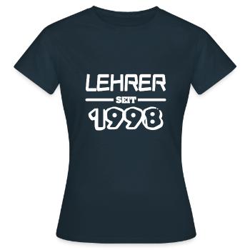1998 1998 - Frauen T-Shirt - Navy - Vorne - AI Model Female 172 dark (172cm)