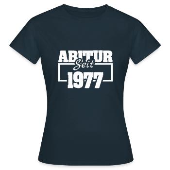 1977 - Frauen T-Shirt - Navy - Vorne - AI Model Female 172 dark (172cm)
