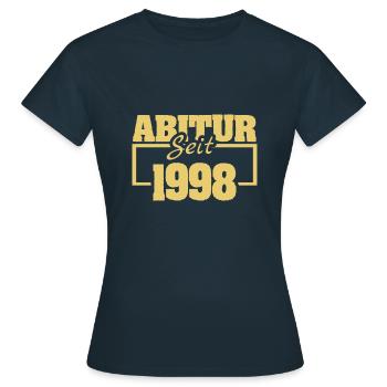 Abiturient 1998 - Frauen T-Shirt - Navy - Vorne - AI Model Female 172 dark (172cm)
