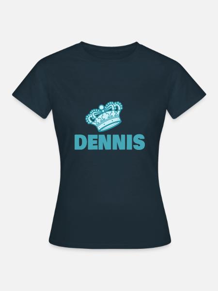 Vorname Dennis - Frauen T-Shirt - Navy