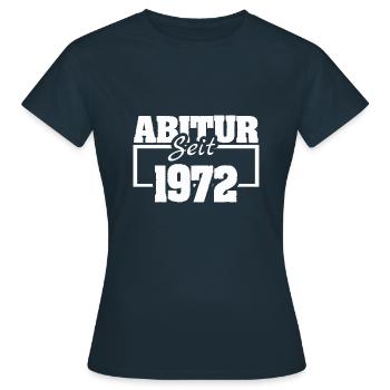 Abschlussklasse 1972 - Frauen T-Shirt - Navy - Vorne - AI Model Female 172 dark (172cm)