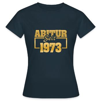 Ferien 1973 - Frauen T-Shirt - Navy - Vorne - AI Model Female 172 dark (172cm)