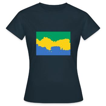 Gabon - Women's T-Shirt - navy - Front - AI Model Female 172 dark (172cm)