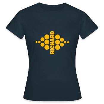 Name für Richard Richard Vorname - Frauen T-Shirt - Navy - Vorne - AI Model Female 172 dark (172cm)