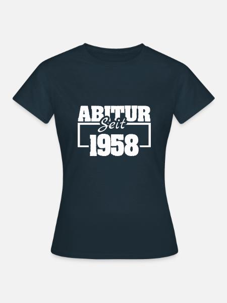 Abiturient 1958 - Frauen T-Shirt - Navy