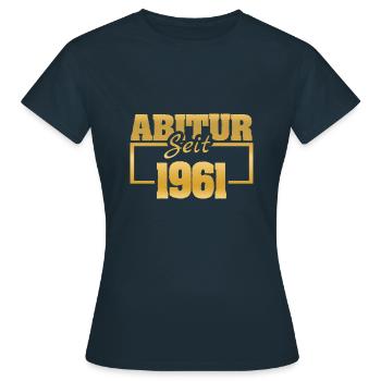 Abiturient 1961 - Frauen T-Shirt - Navy - Vorne - AI Model Female 172 dark (172cm)