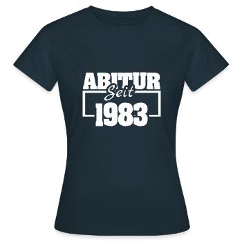 1983 - Frauen T-Shirt - Navy - Vorne - AI Model Female 172 dark (172cm)