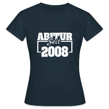 Abiturient 2008 - Frauen T-Shirt - Navy - Vorne - AI Model Female 172 dark (172cm)