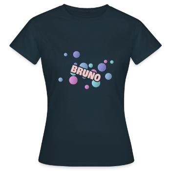 Geschenk für Bruno - Frauen T-Shirt - Navy - Vorne - AI Model Female 172 dark (172cm)