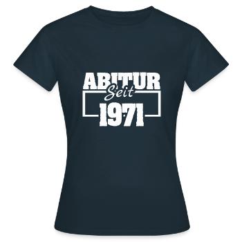 1971 - Frauen T-Shirt - Navy - Vorne - AI Model Female 172 dark (172cm)