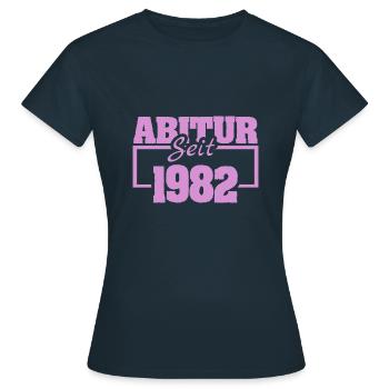 Uni 1982 - Frauen T-Shirt - Navy - Vorne - AI Model Female 172 dark (172cm)