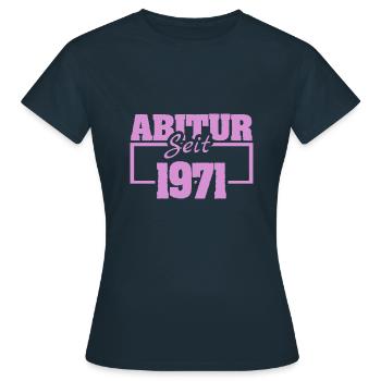 Uni 1971 - Frauen T-Shirt - Navy - Vorne - AI Model Female 172 dark (172cm)