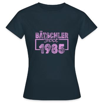 Single, 1985 - T-shirt Femme - marine - Devant - AI Model Female 172 dark (172cm)