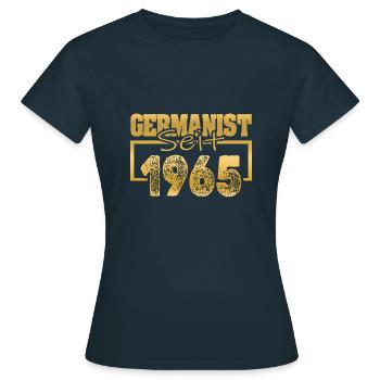Studies 1965 - Women's T-Shirt - navy - Front - AI Model Female 172 dark (172cm)