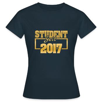 seit 2017 - Frauen T-Shirt - Navy - Vorne - AI Model Female 172 dark (172cm)
