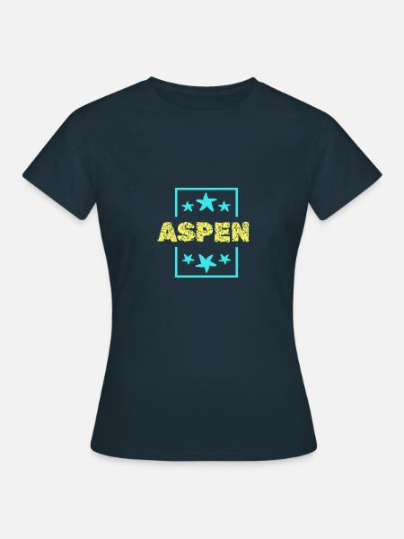 Aspen als Aspen - Frauen T-Shirt - Navy