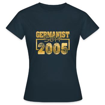 2005 - Women's T-Shirt - navy - Front - AI Model Female 172 dark (172cm)