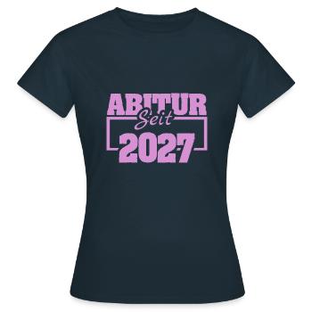 2027 - Frauen T-Shirt - Navy - Vorne - AI Model Female 172 dark (172cm)