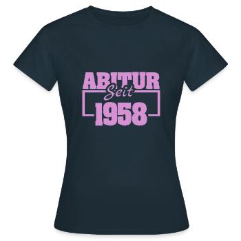 1958 - Frauen T-Shirt - Navy - Vorne - AI Model Female 172 dark (172cm)