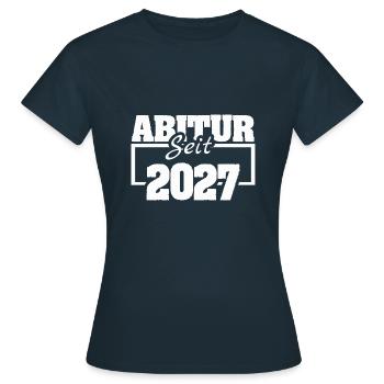 2027 - Frauen T-Shirt - Navy - Vorne - AI Model Female 172 dark (172cm)