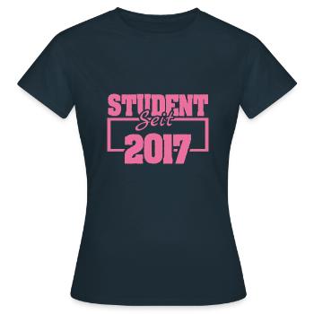 seit 2017 - Frauen T-Shirt - Navy - Vorne - AI Model Female 172 dark (172cm)