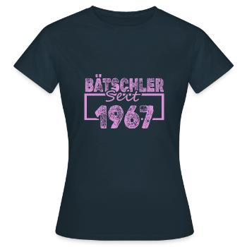 Single, 1967 - T-shirt Femme - marine - Devant - AI Model Female 172 dark (172cm)