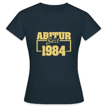 Abiturient 1984 - Frauen T-Shirt - Navy - Vorne - AI Model Female 172 dark (172cm)