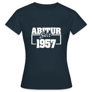 Abschlussklasse 1957 - Frauen T-Shirt - Navy - Vorne - AI Model Female 172 dark (172cm)