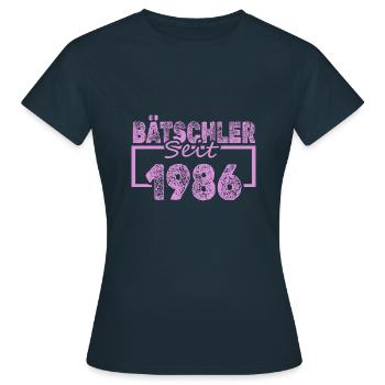 1986 - T-shirt Femme - marine - Devant - AI Model Female 172 dark (172cm)