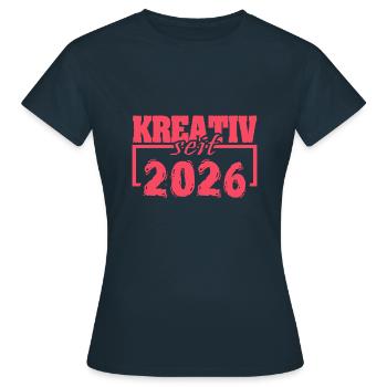 Award 2026 - Women's T-Shirt - navy - Front - AI Model Female 172 dark (172cm)