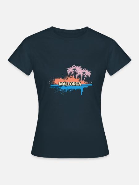 Urlaub Mallorca - Frauen T-Shirt - Navy