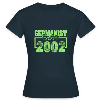 Studies 2002 - Women's T-Shirt - navy - Front - AI Model Female 172 dark (172cm)