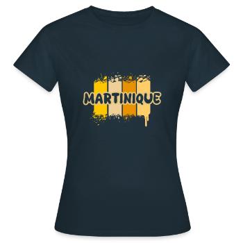 Martinique Martinique - T-shirt Femme - marine - Devant - AI Model Female 172 dark (172cm)